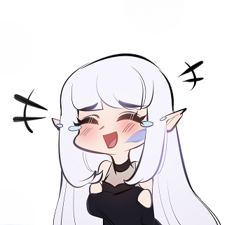 Laughing Silvenia, art commissioned by Linu, made by dreamcharlie.