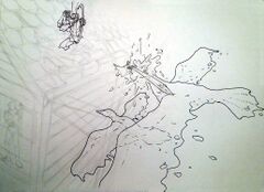 Bird attacks waterbirds by LeChatDemon