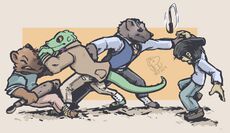 Fighting the Earthtenders by By Brack (8.45 O)