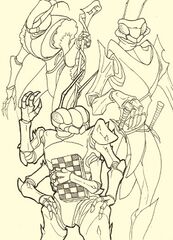 From left to right: Xrn, Pawn, and Klbkch by LeChatDemon