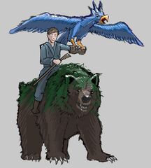 Laken riding Bismarck