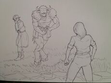 Erin kicking Calruz's balls by LeChatDemon (1.41)