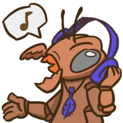 Bird singing by Brack