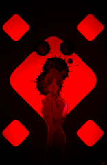 Erin with Gazi inspired background