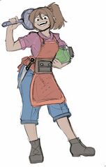 Same Erin sketch, colored by Enyavar