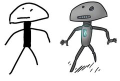 Domehead Golem Left: Me. Right: Brack.