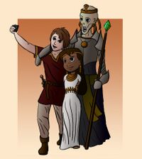 Selfie of Trey, Quarass and Fetohep by Auspiciousoctopi