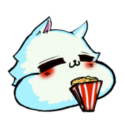 Mrsha with Popcorn
