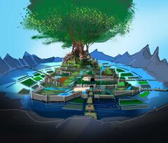 Impression of Oteslia, city of growth by mg