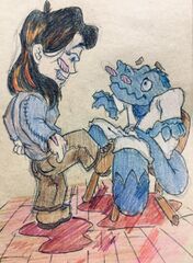 Maviola kicking Olesm by Brack (7.23 LM)