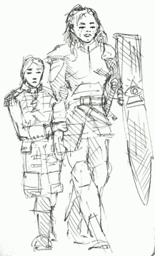 Laken and Durene, by mg