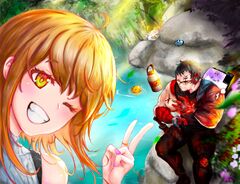 Erin meets OTV star Scarra (from Erin's guestbook entry)