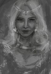 Lady Magnolia (uncolored)