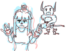 Erin and Calruz in prison, by Cortz