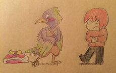 Pirate wanting Peki to dress, by Brack