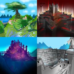 Four Walled Cities: Oteslia, Manus, Salazsar, and Pallass