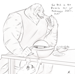 Relc and Mrsha work on puzzles