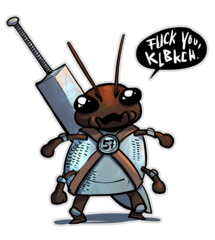 Angry Crusader 57 Sticker