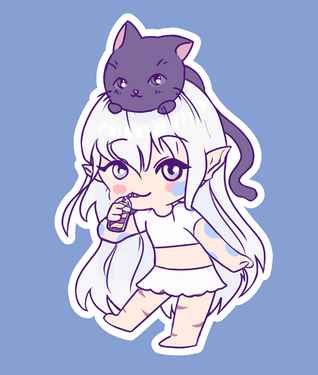 Chibi version of Silvenia, made by Maxswell.