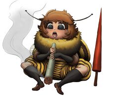 Antrhopomorphised Apista by LeChatDemon