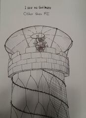 Bird on his tower by LeChatDemon