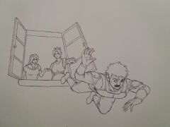 Theofore leaving the mansion