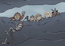 Horns and Colthei entering Liscor's Dungeon