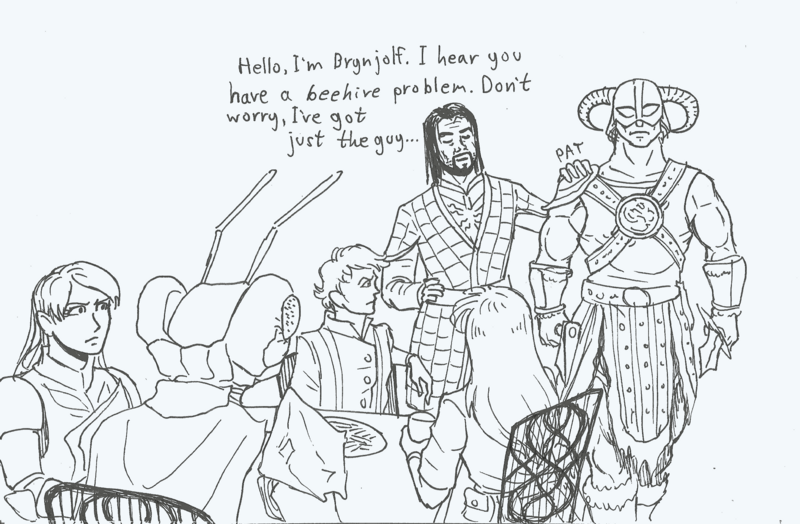 File:Skyrim crossover HoH by DemonicCriminal.png